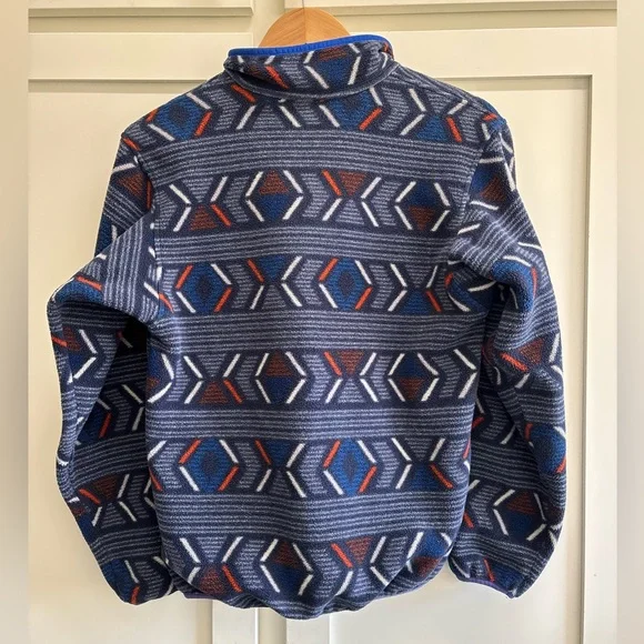 Youth Patagonia Synchilla Snap T Fleece Jacket XL 14 Pullover Aztec Southwest - Picture 8 of 10